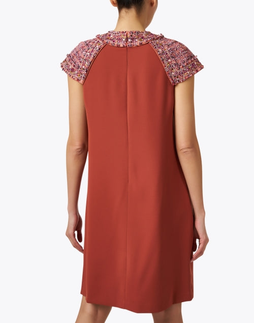 Gorgeous Cranberry Red Crepe Mini Dress for Women
