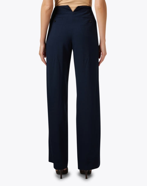 Navy Blue Straight - Leg Men's or Women's Trousers by Gabriel