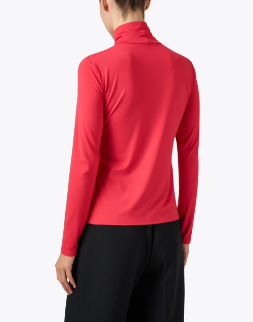 St. John Coral-Colored Turtleneck Women's Fashion Top