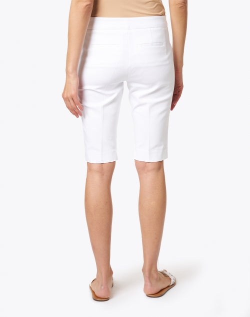 Heather White Premium Stretchable Cotton Casual Shorts for Warm Weather