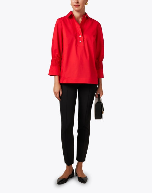 Stylish Stretch Cotton Morgan Red Shirt for the New Season