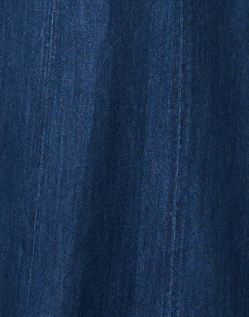 Elegant Maria Women's Indigo Denim A-Line Dress