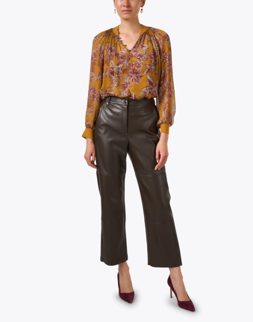 Elegant Lightweight Hazel Blouse with Multi - Floral Print