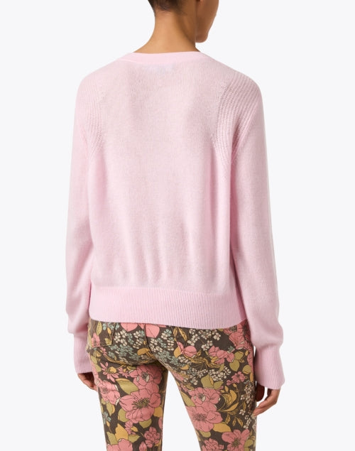 Blush Pink Luxury Cashmere Women's Sweater for Spring