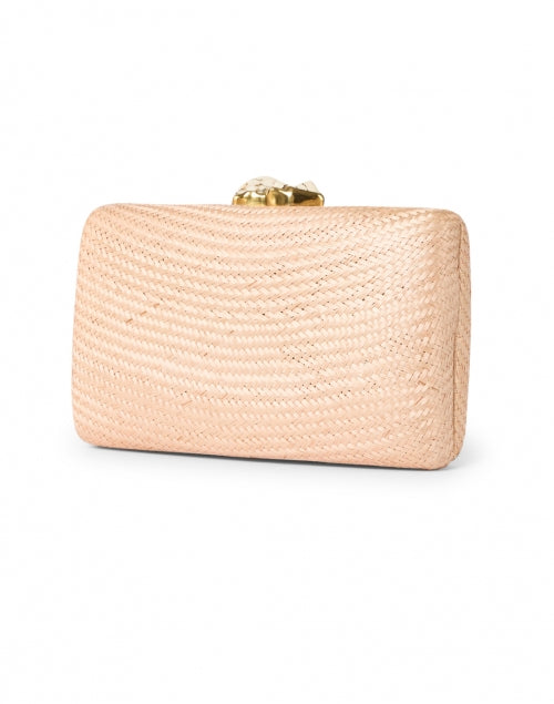 Jen's Light Pink Straw Handheld Clutch Purse