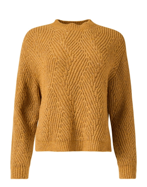 Stylish Oita Metallic Golden Knit Sweater for Fashionable Wear