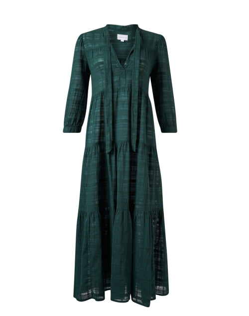 Stylish Giselle Women's Green Cotton Maxi Summer Dress