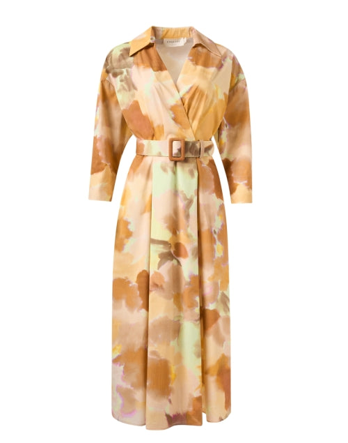 Stylish Brooklyn Multi - Patterned Cotton Blend Shirt Dress for Women