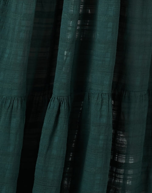 Stylish Giselle Women's Green Cotton Maxi Summer Dress