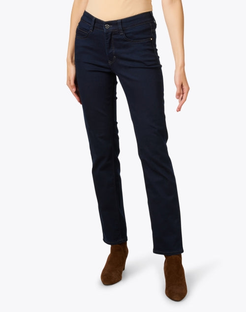Dreamy Dark Wash Straight-Leg Denim Jeans for All-Day Comfort