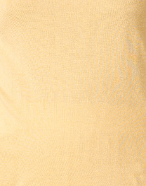 Fomila Luxurious Yellow Silk Sleeveless Mock Neck Top