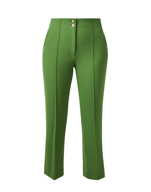 Veronica Beard's Stylish Green Flare Ankle Kean Crop Pants