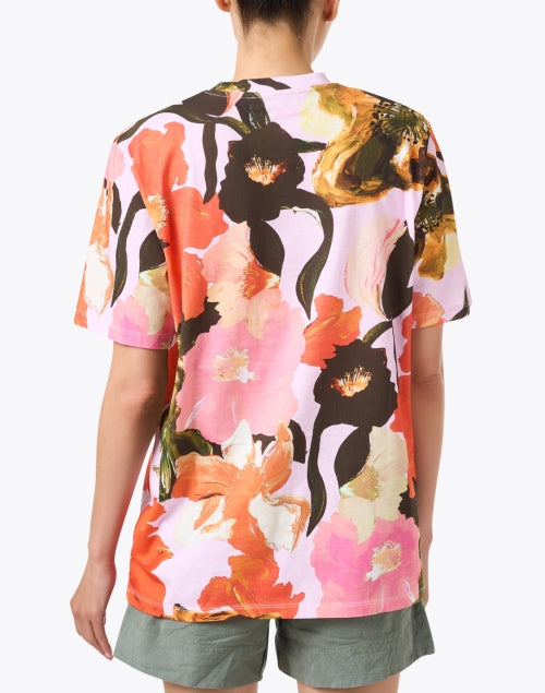 Margila Women's Pink Floral Patterned Casual Shirt