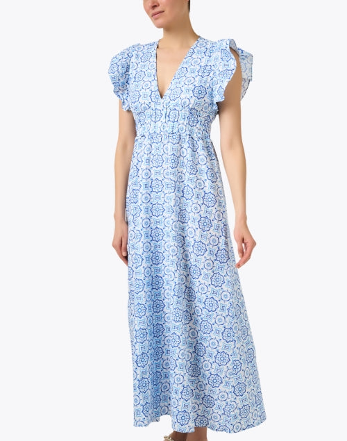 Blue Print Medallion Women's Maxi Dress