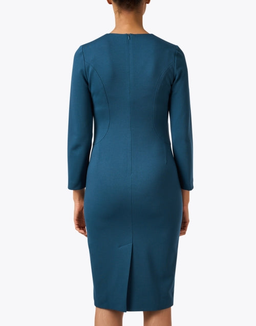 Tamzin Chic Teal Jersey Women's Pencil Dress for Timeless Style