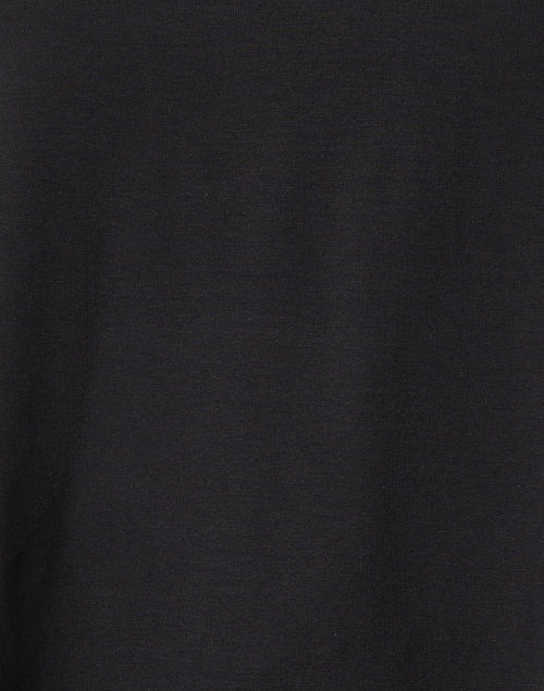 Stylish Black Stretch Jersey Knit Sleeveless Tank Top