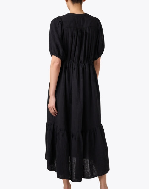 Stylish Lennox Black Cotton Maxi Dress for Women