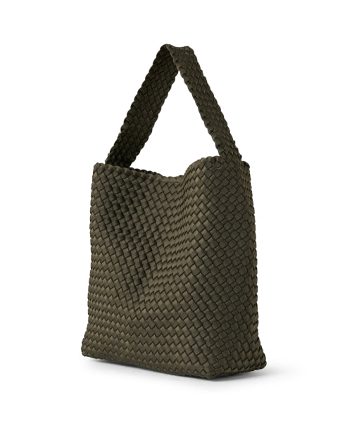 Stylish Nomad Green Hand - woven Hobo Handbag for Fashionable City Girls