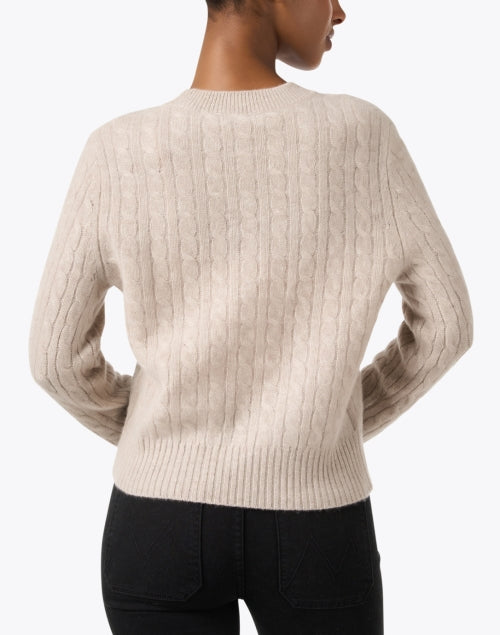 Beige Sandwisp Luxury Cashmere Women's Sweater - A Timeless Wardrobe Essential