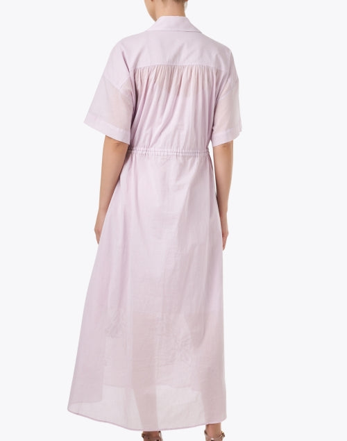 Stunning Tia Purple Floral Embroidered Cotton Ladies' Dress