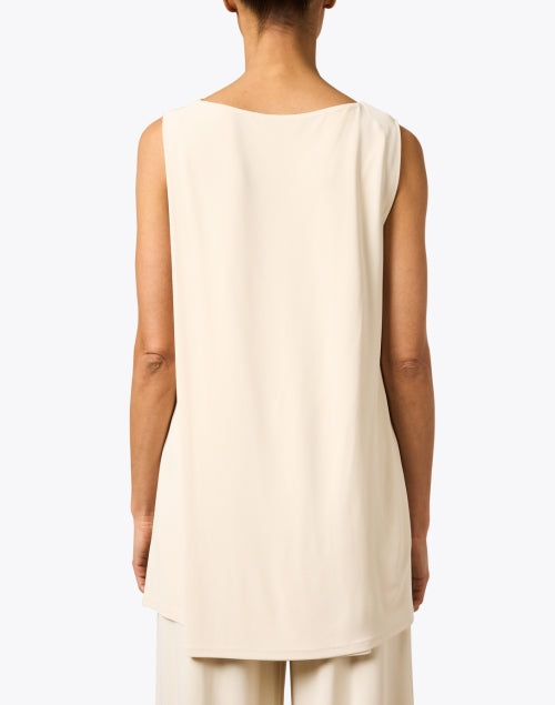 Elegant Ivory Sleeveless Women's Blouse for Summer Fashion