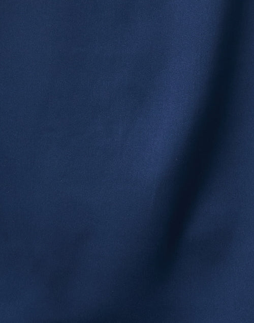 Navy Luxury Silk - Blend Relaxed - Fit Blouse