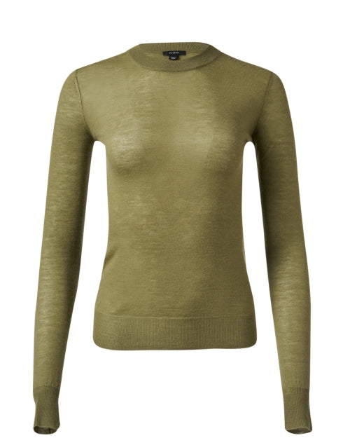 Exquisite Olive Green Men's and Women's Cashmere Knit Sweater