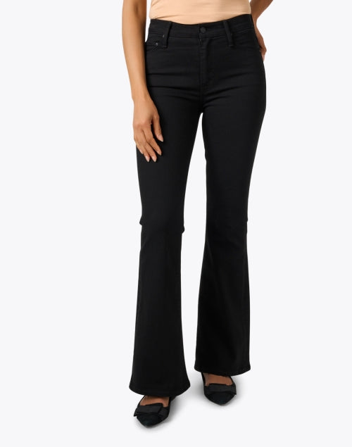 Mother's Best - selling Weekend Black Stretch Denim Flare Jeans for All - year - round Wear
