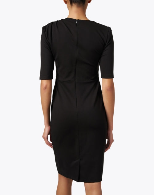 Chloe Kristyn's Bianca Black Ponte Knit Wrap Dress for All Events