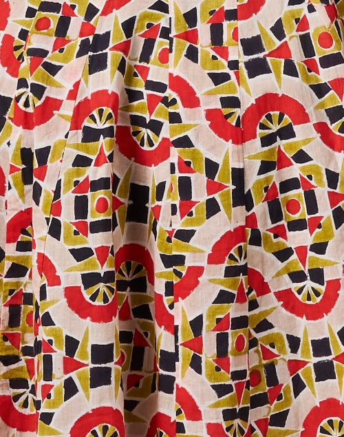 Eye - catching Datura Multi - pattern Printed Dress for Effortless Everyday Wear