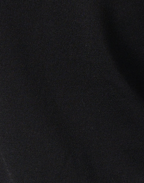 Stylish Black Luxury Knit Jacket with Gold Buttons