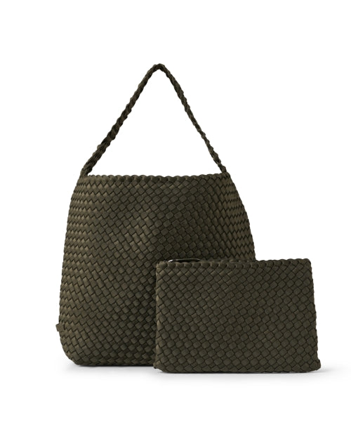 Stylish Nomad Green Hand - woven Hobo Handbag for Fashionable City Girls