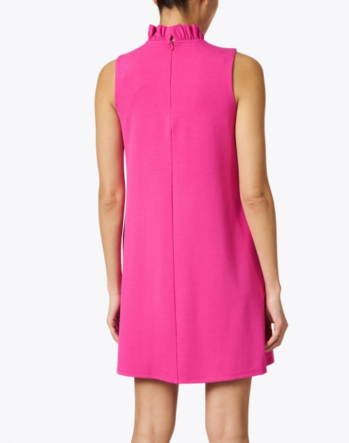 Avery Women's Magenta Ruffled Sleeveless Summer Dress