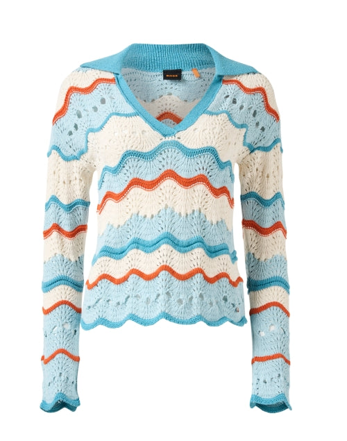 Fyder Multi - Patterned Cotton Blend Knit Sweater for the New Season