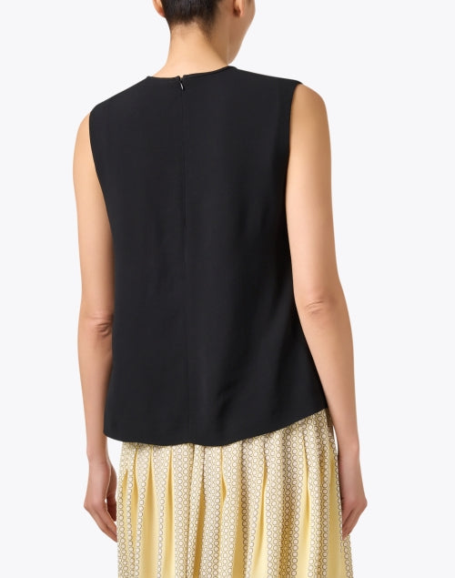 Stylish Black Sleeveless Women's Blouse Top