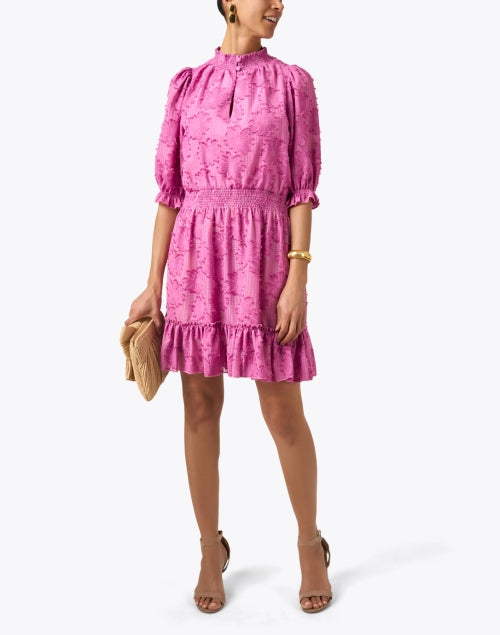 Stylish Bennett Purple Floral Chiffon Dress for New Season
