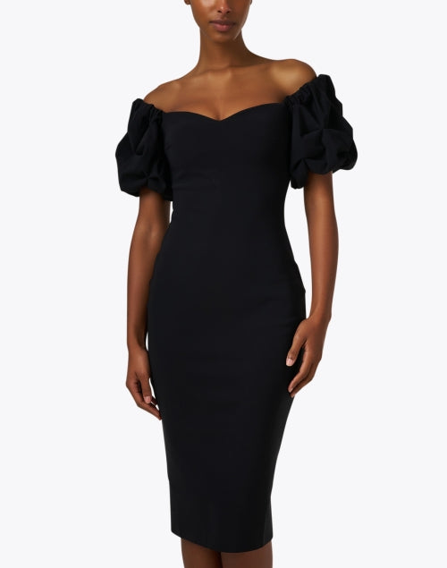 Elegant Gavril Black Off-the-Shoulder Evening Dress for Women