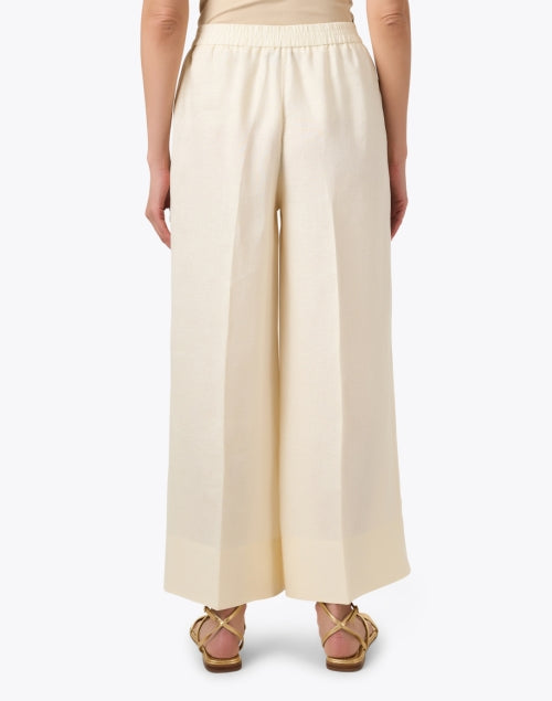 Beige Colored Wide-Leg Linen Pants for Effortless Style