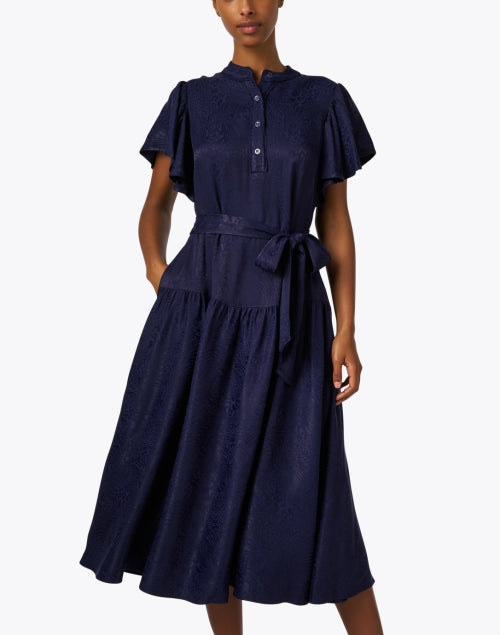 Lucia Navy Women's Contemporary and Feminine Dress