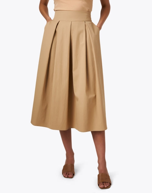 Stylish Tan Box - Pleated Skirt for Comfortable and Fashionable Wear