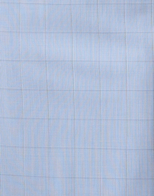 Docia Women's Blue Checked Wool Formal Dress