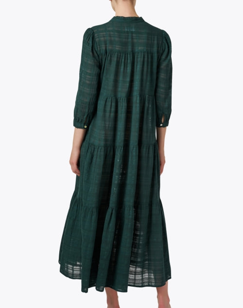 Stylish Giselle Women's Green Cotton Maxi Summer Dress