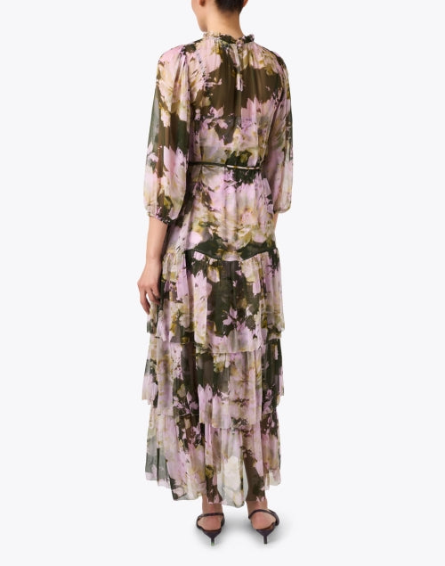 Stylish Sara Floral-Printed Silk Women's Dress