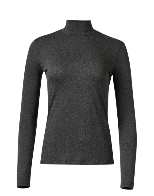 Multi-functional Grey Turtleneck Women's Top for All Seasons