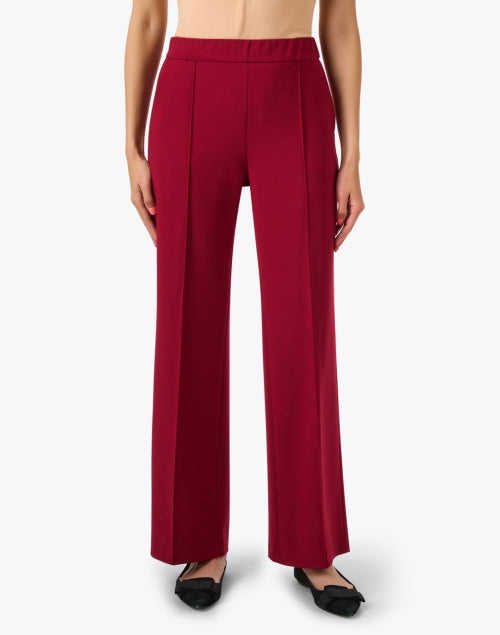Chiara Red Stretchy Dress Pants for a Chic Look