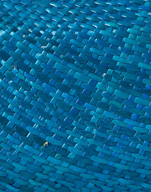 Leticia Blue Hand - Woven Evening Clutch Bag
