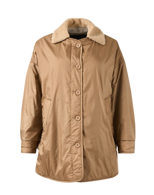 Weekend Max Mara Drava Reversible Autumn Winter Coat in Camel and Green Colors