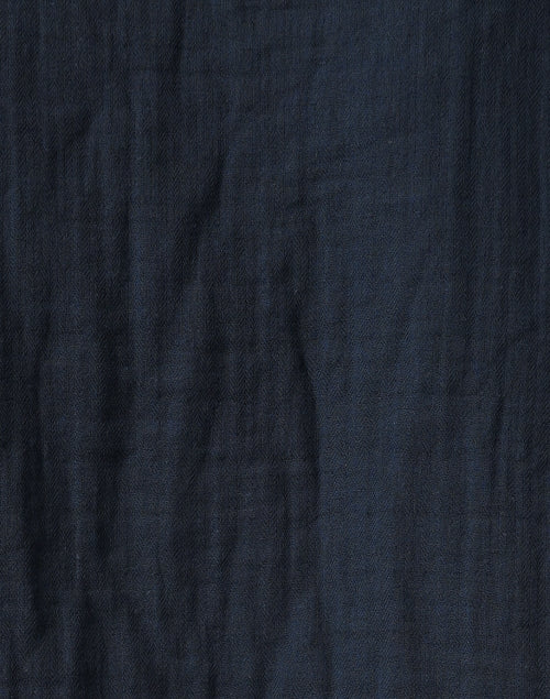 Navy Blue Featherweight Cotton Gauze Arianna Blouse for Ultimate Comfort