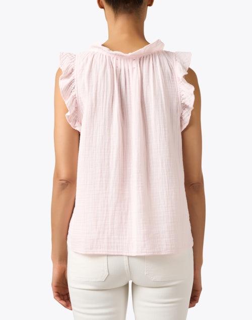 Xirena Women's Sweet Pink Cotton Gauze Sleeveless Summer Top