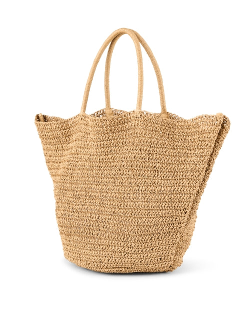 Handmade Natural Woven Raffia Ladies' Shoulder Tote Bag